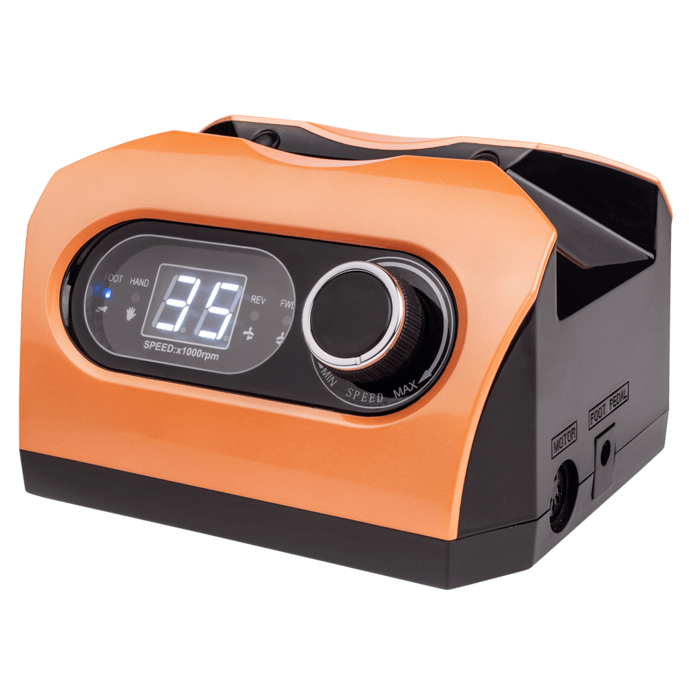 Фрезер Bucos Nail Drill ZS-717 PRO ORANGE 65 Ватт та 35 000 об./хв. для манікюру та педикюру