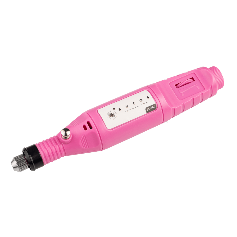 Портативний фрезер-ручка BUCOS ZS-100 PASTEL PINK на 20000 об.хв. для манікюру
