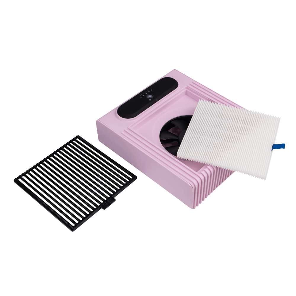 Витяжка Bucos Cyclone V1 PINK з НЕРА-фільтром 100W для манікюру
