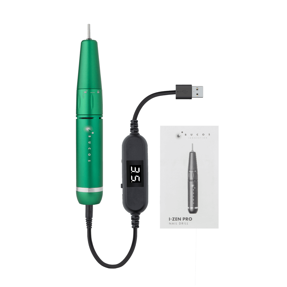 BUCOS I-ZEN PRO GREEN Professional Nail Drill – 45W and 35,000 RPM for Manicure