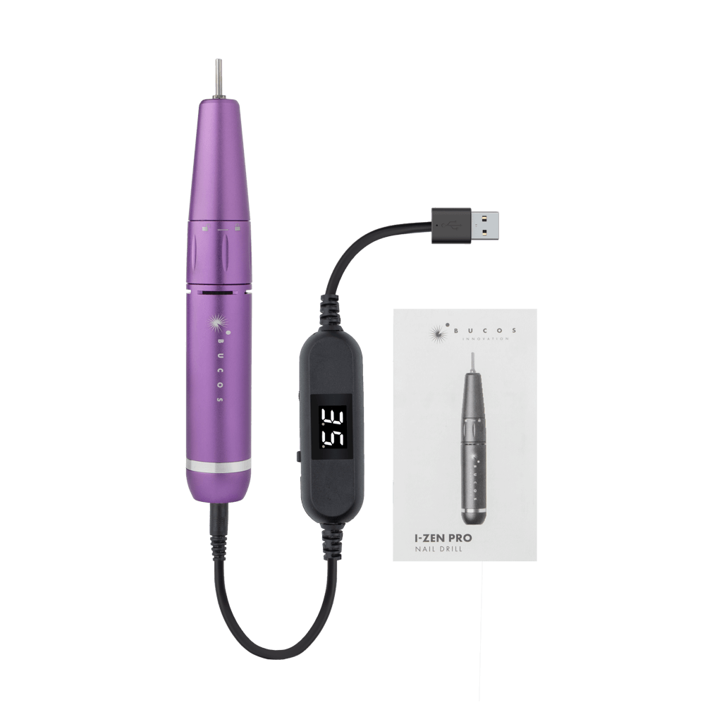BUCOS I-ZEN PRO LAVENDER Professional Nail Drill – 45W and 35,000 RPM for Manicure