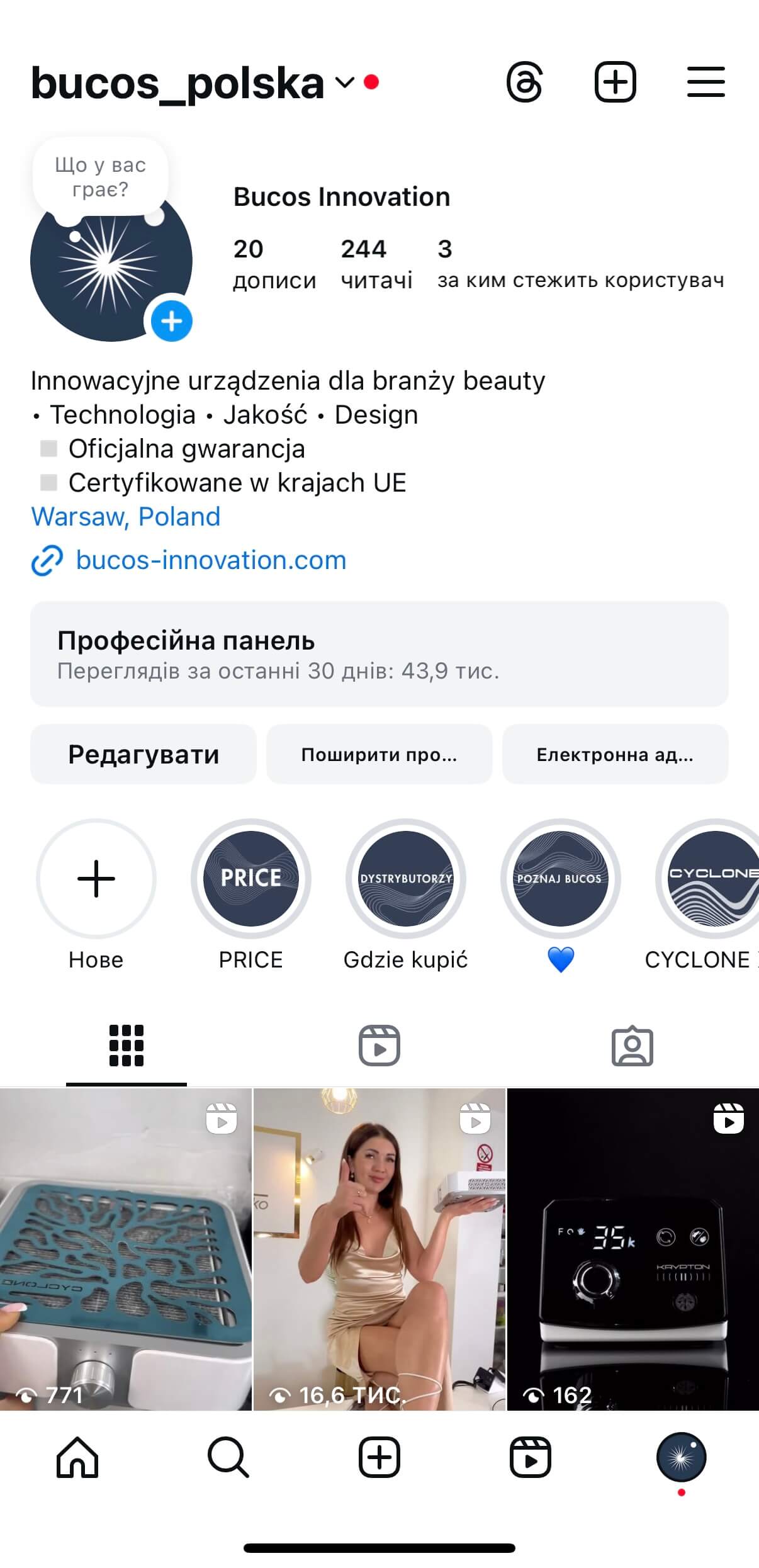 Profil Instagram